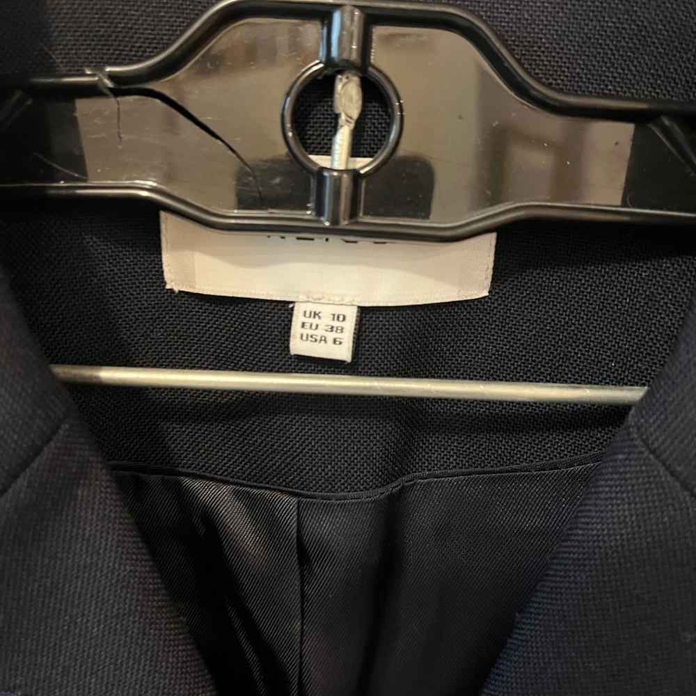 Reiss Navy Double-Breasted Women's Blazer - Picture 4 of 6